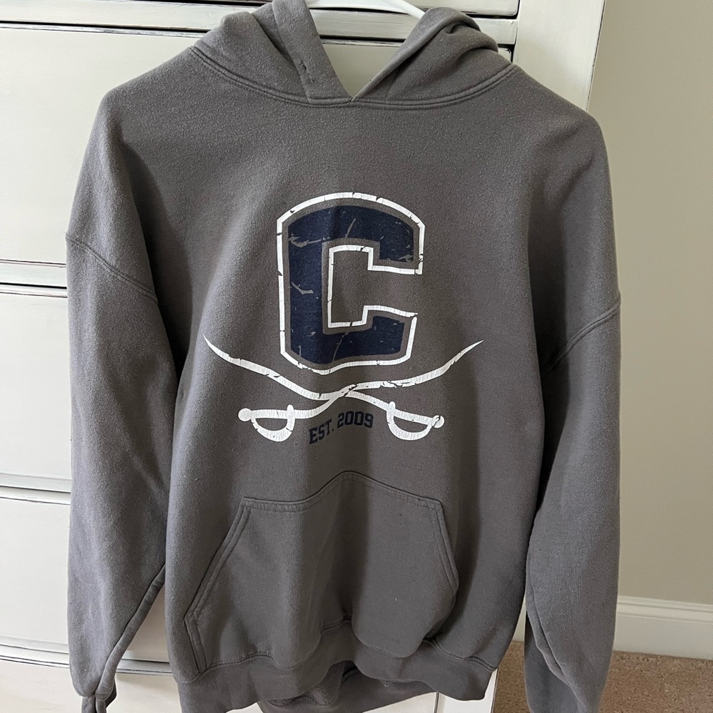Grey Graphic Hoodie